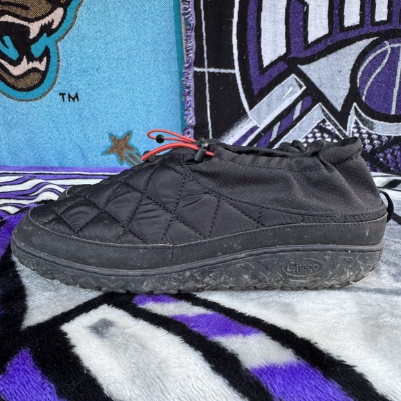 Size 11 - Chaco Boots Mens Ramble Puff Cinch Bootie JCH 107479 Black Fabric - Picture 1 of 9